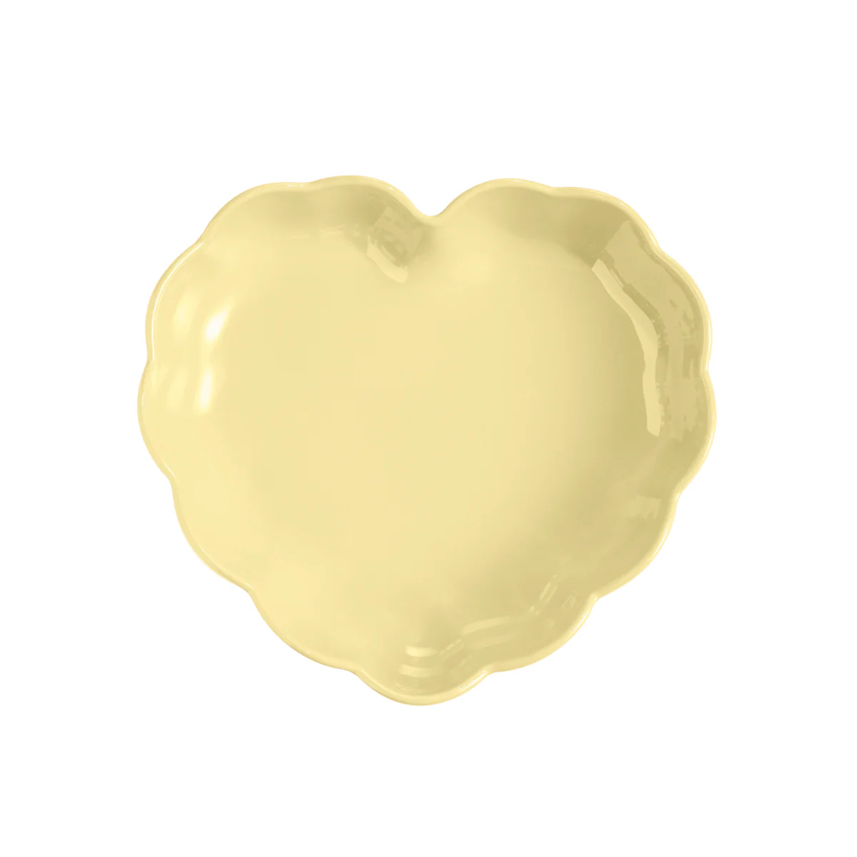 Ceramic Madeleine Heart Dish, Vanille