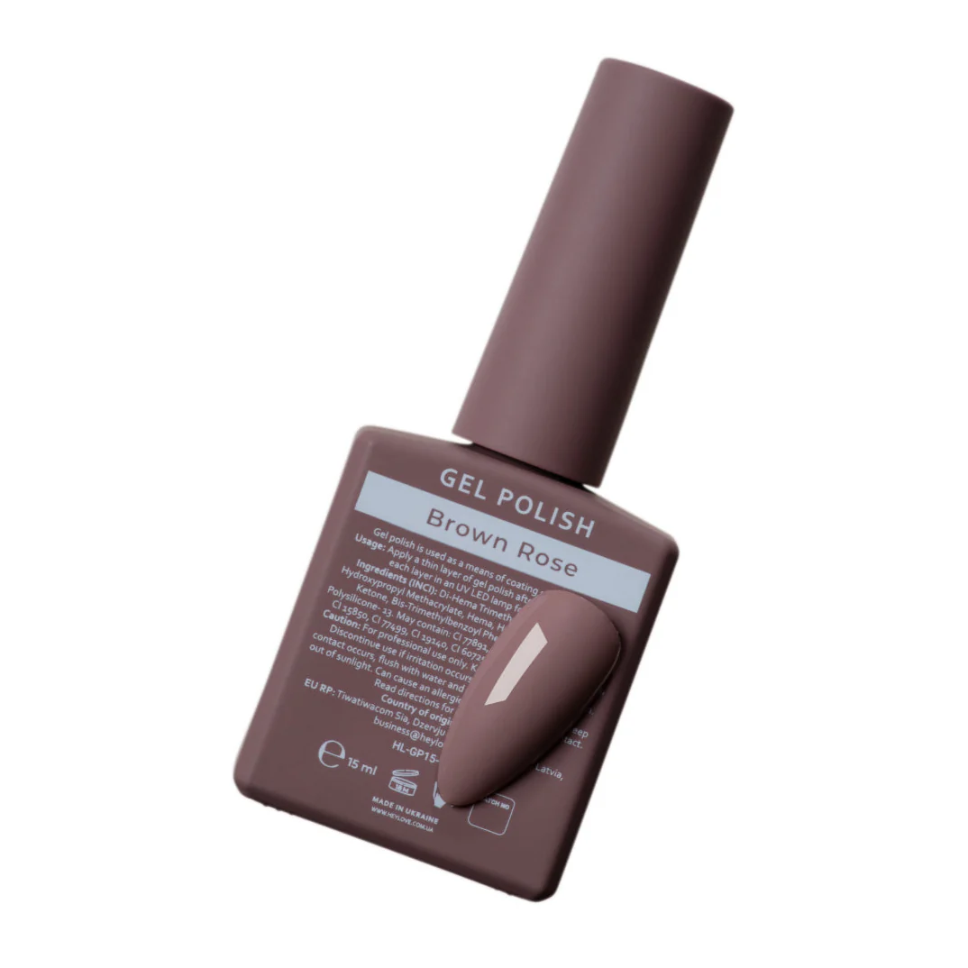 HEYLOVE - Gel Polish Brown Rose, 15ml - Image 2