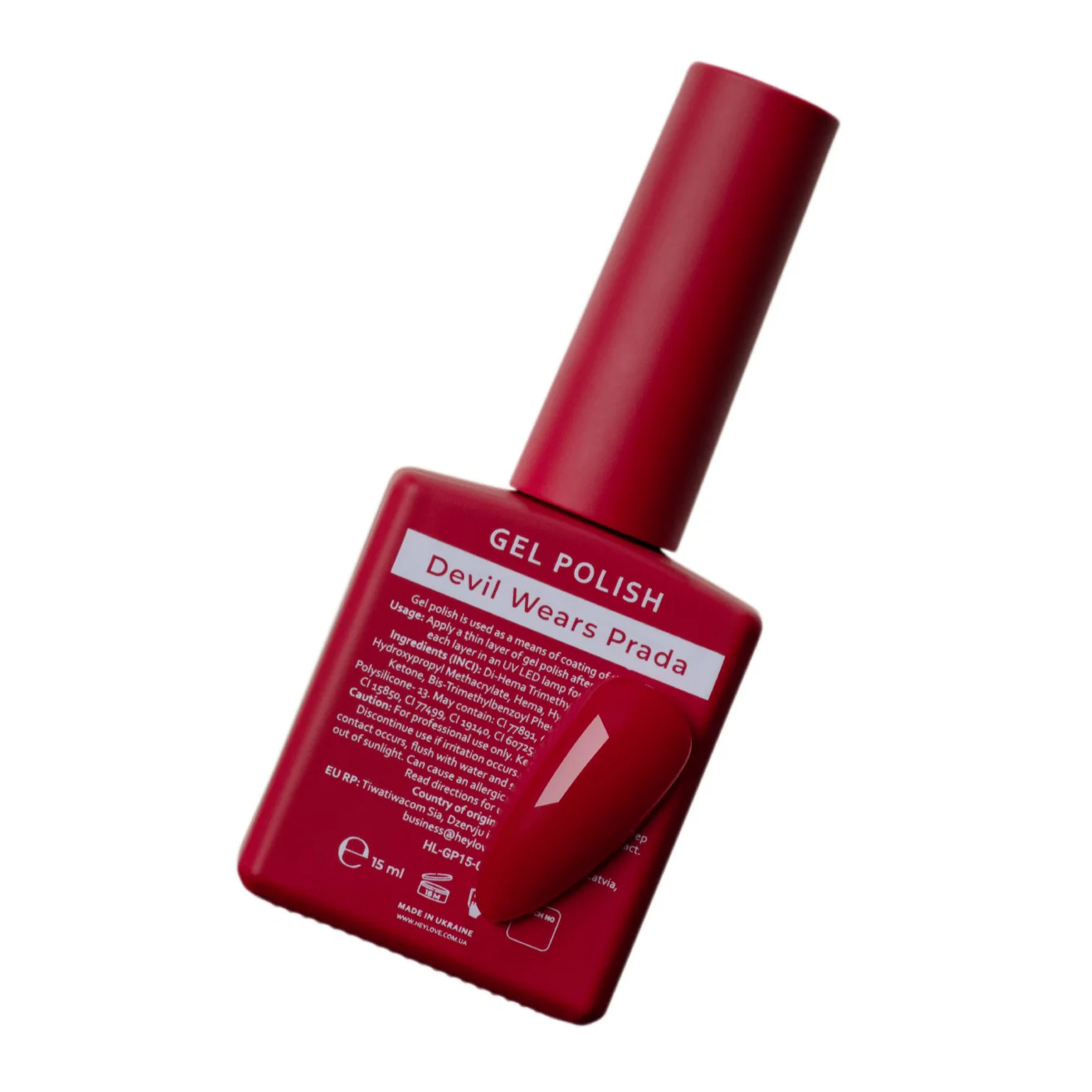 HEYLOVE - Gel Polish Devil Wears Prada, 15ml - Image 2
