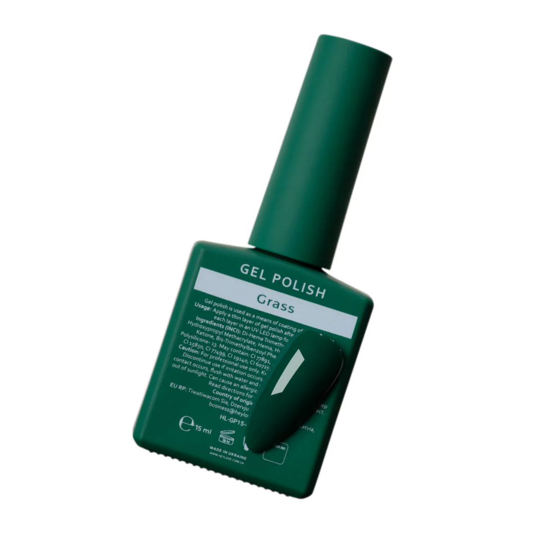 HEYLOVE - Gel Polish Grass, 15ml - Image 2
