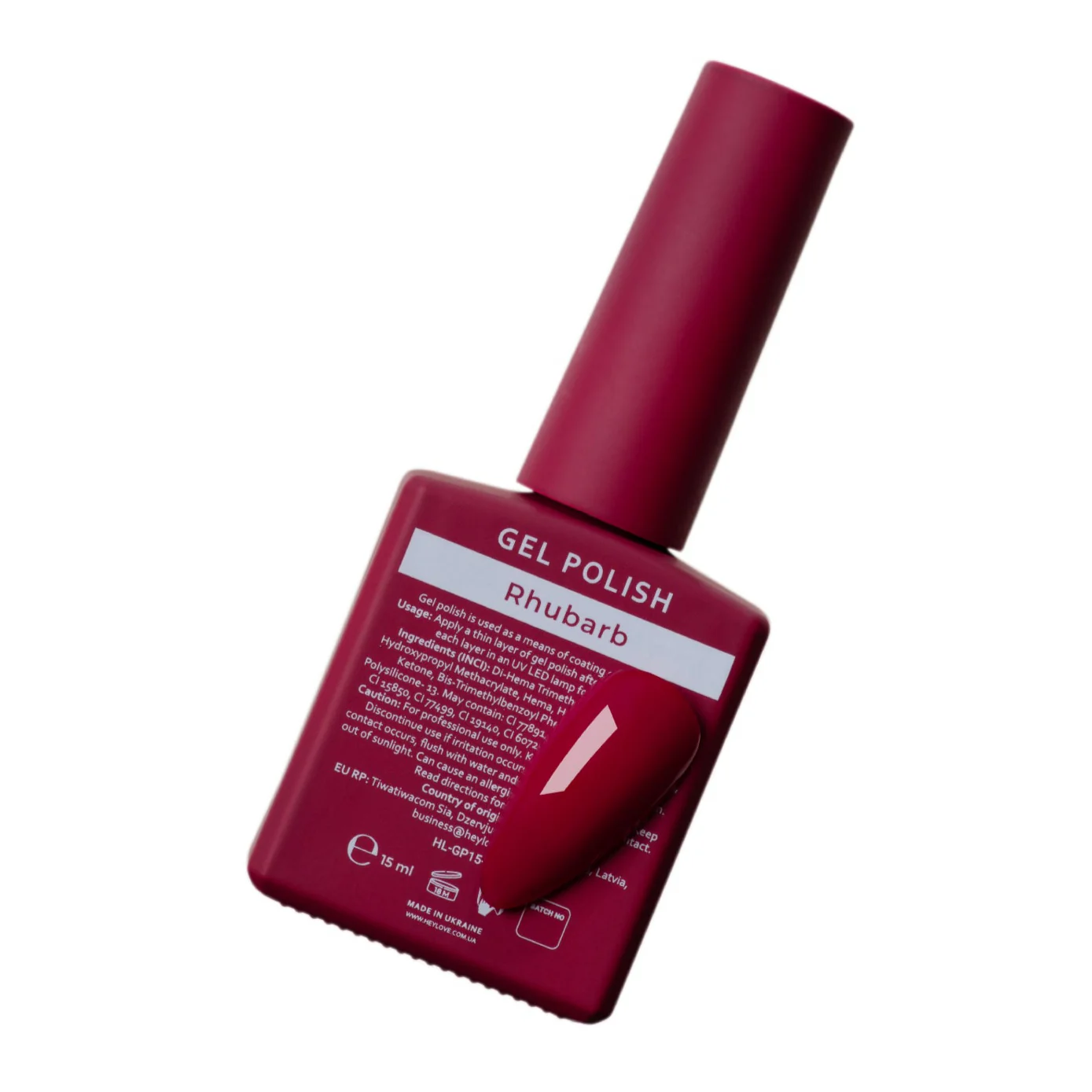 HEYLOVE - Gel Polish Rhubarb, 15ml - Image 3