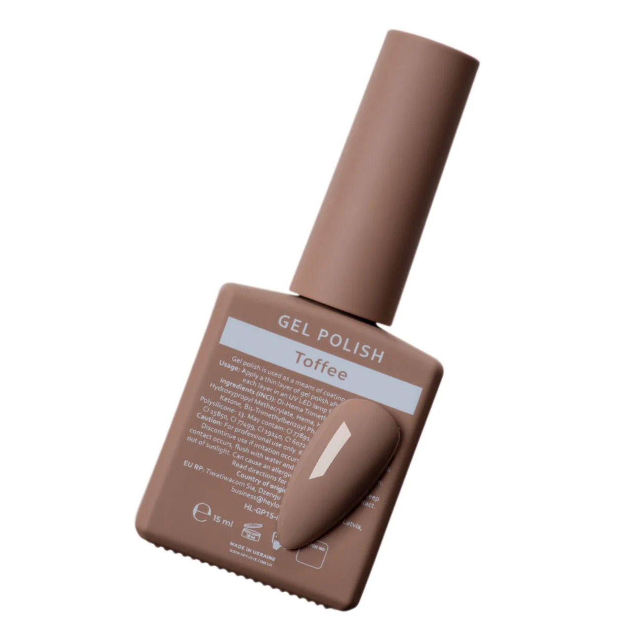 HEYLOVE - Gel Polish Toffee, 15ml - Image 3