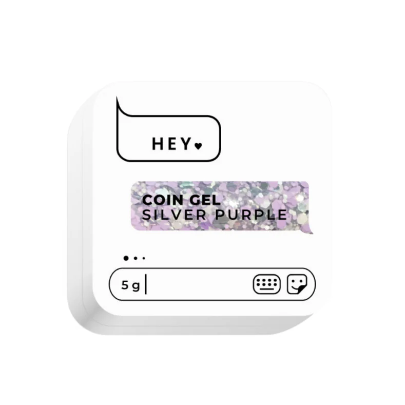 HEYLOVE – Coin Gel Silver Purple, 5g