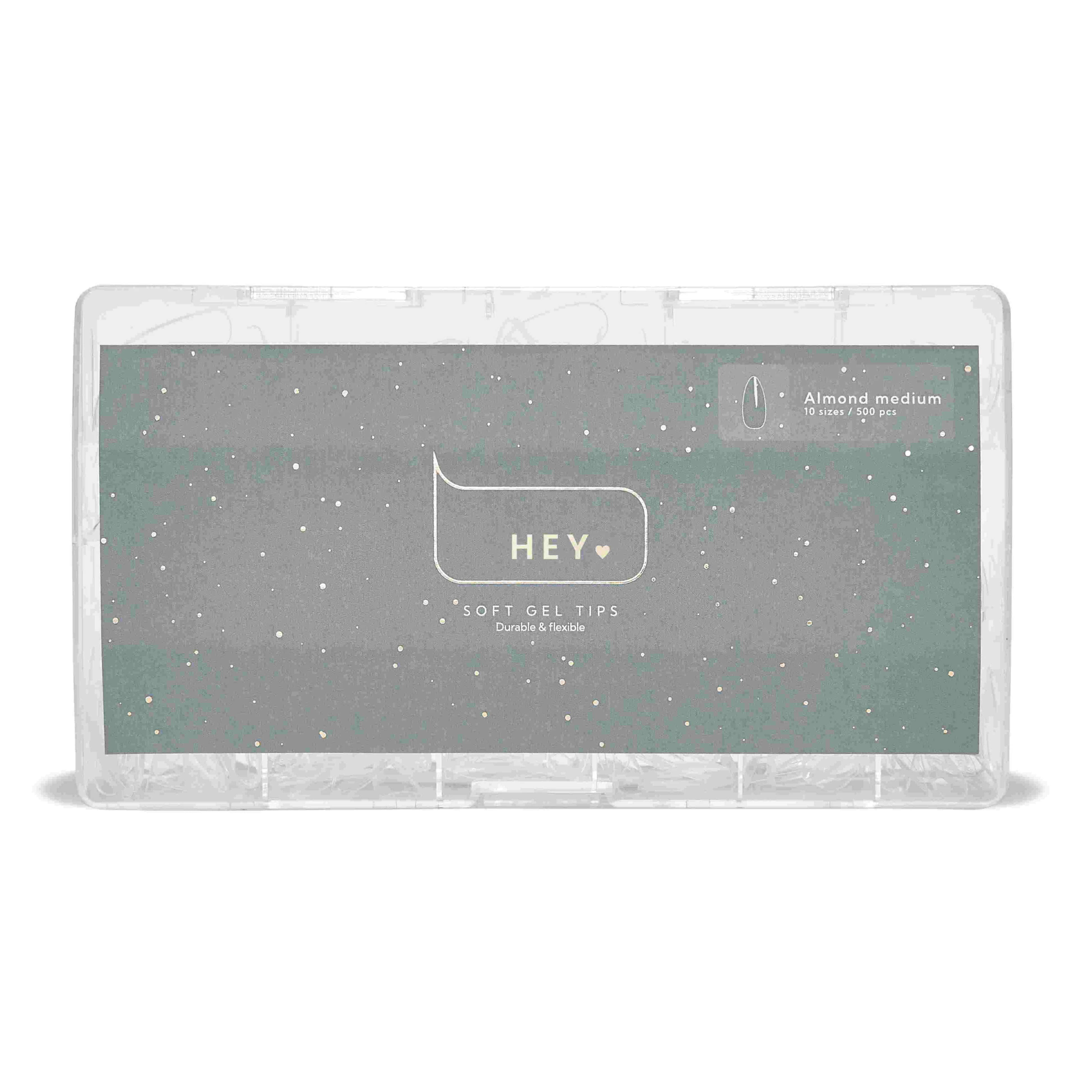 HEYLOVE - Soft Gel Tips Almond Medium, 500pcs - Image 2
