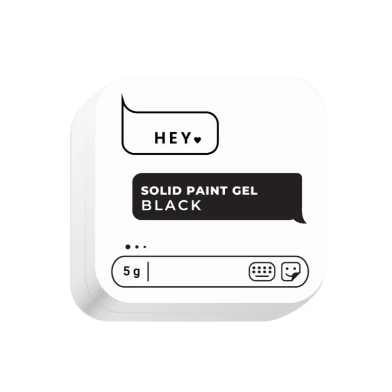 HEYLOVE – Solid Platinum Gel Black, 5g