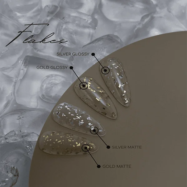 HEYLOVE - Top Silver Flakes Matte, 15ml * - Image 3