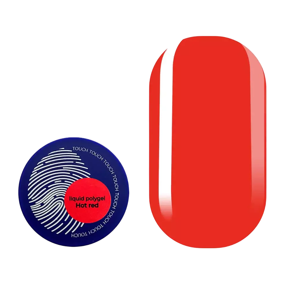 TOUCH – Liquid Polygel Hot Red, 15ml