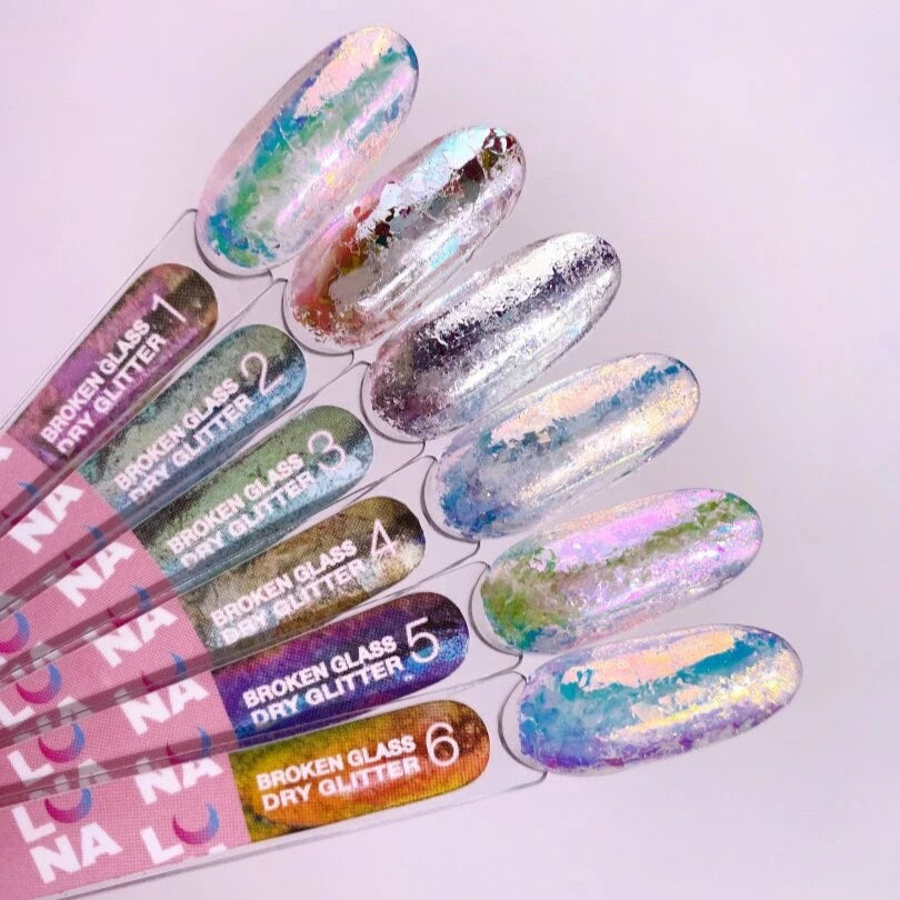 Broken Glass Dry Glitter Set (6pcs) - LUNA - Image 3