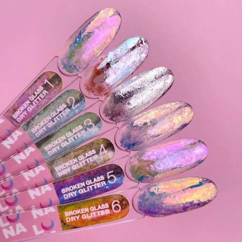 Broken Glass Dry Glitter Set (6pcs) - LUNA - Image 2