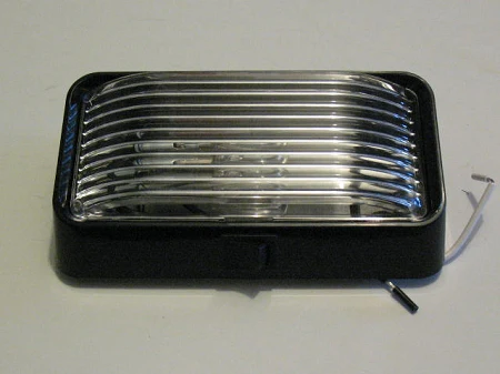 Porch Light With Power Switch, Rectangular- in choice of 2 colors - Image 1