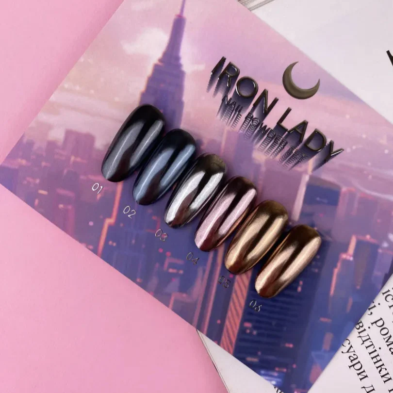 Iron Lady Nail Powder Set (6pcs) - LUNA - Image 2