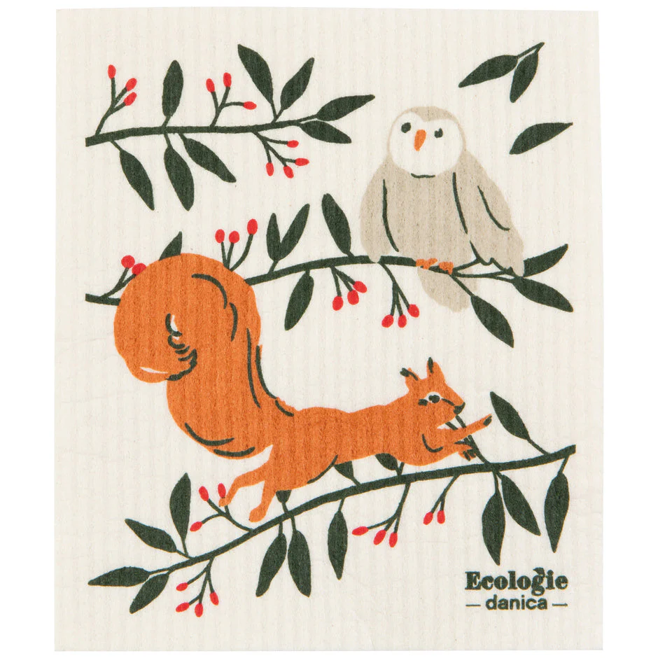 Swedish Dishcloth -  Forest Fete - Image 1