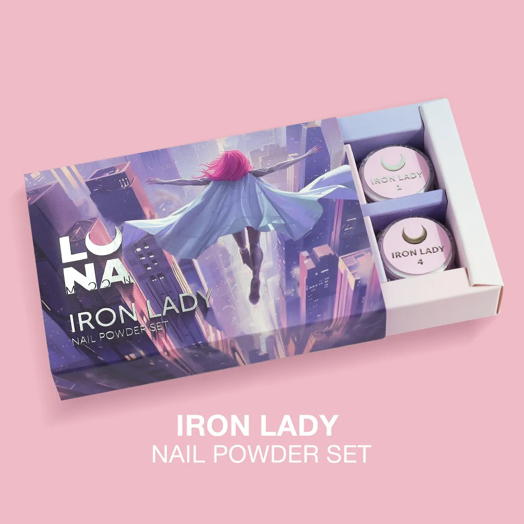 Iron Lady Nail Powder Set (6pcs) - LUNA - Image 1