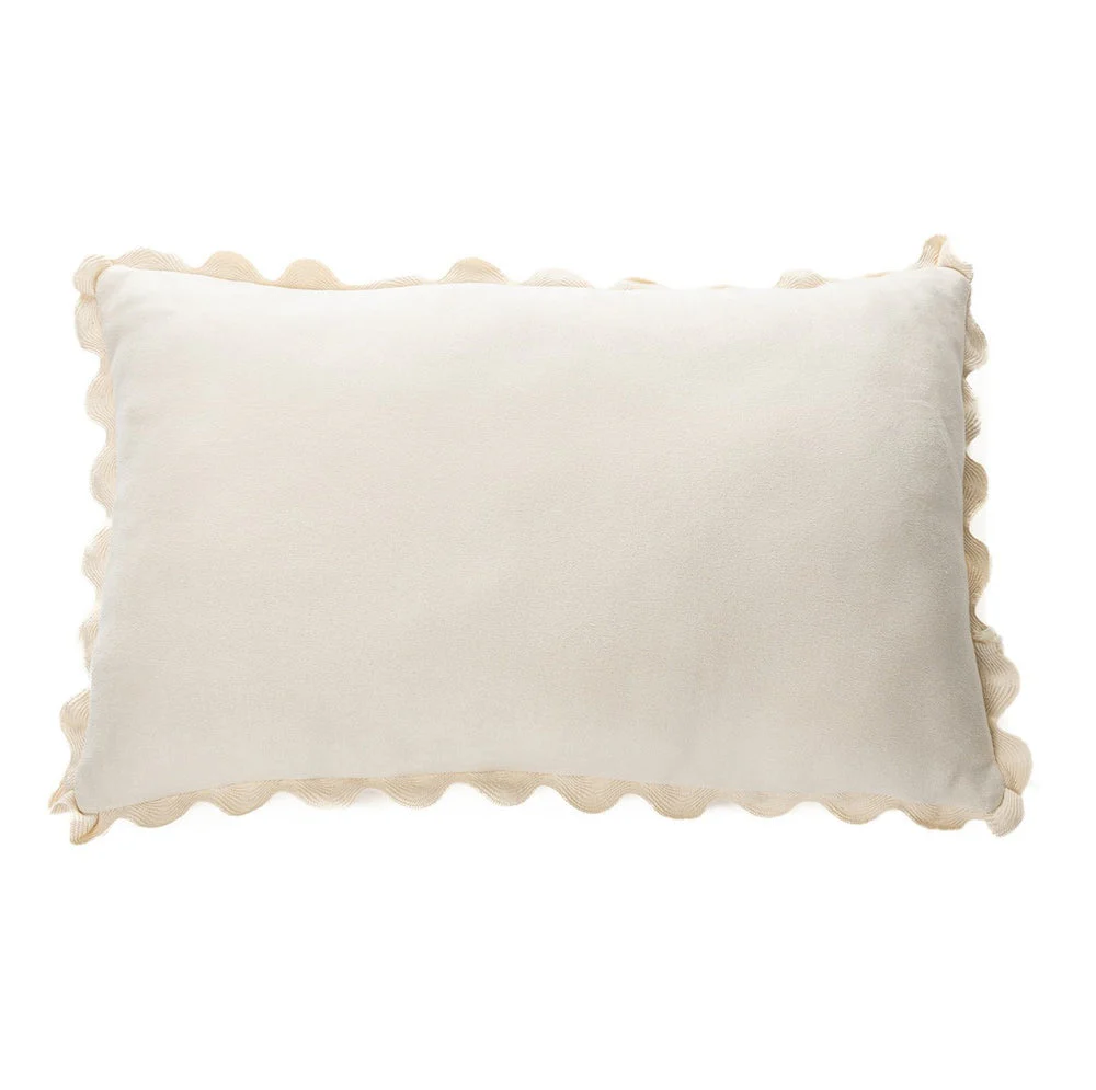 Cushion, Cream Suede