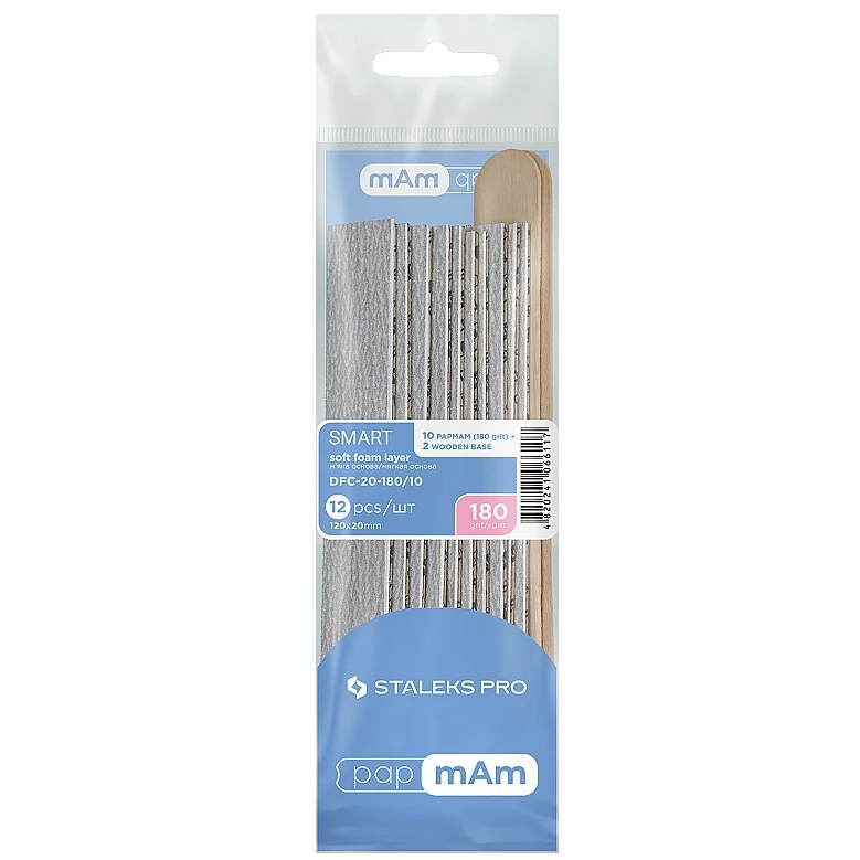 STALEKS PRO SMART 20 DISPOSABLE FILES PAPMAM SOFT BASE ON A WOODEN BASE 10 PCS DWC-20 - STALEKS™ - Image 3