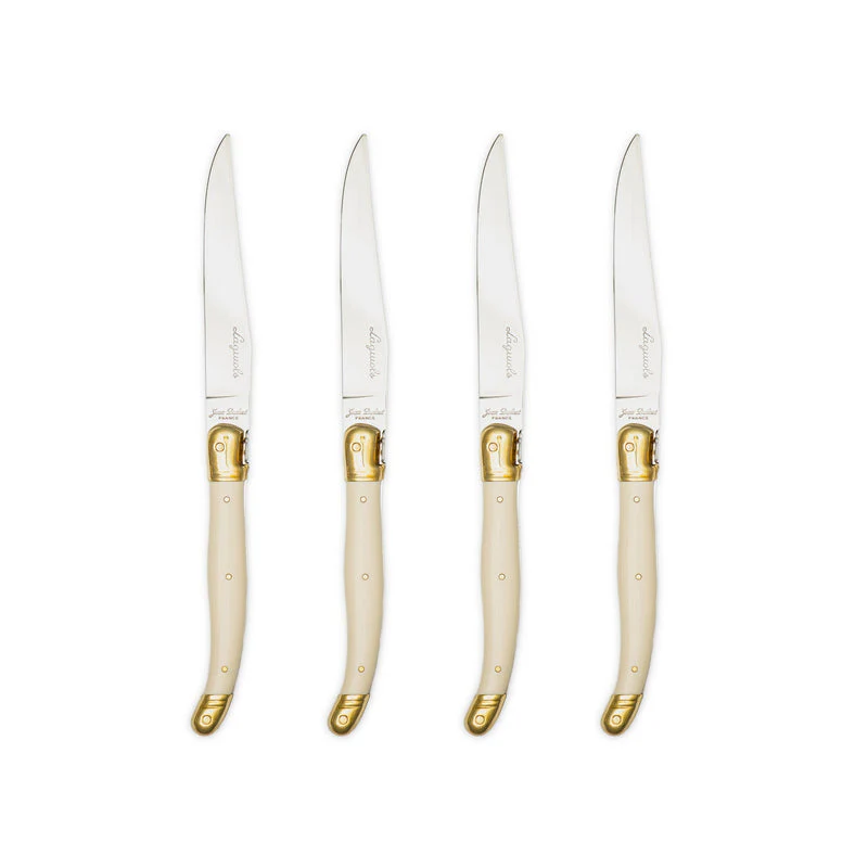 Steak Knife Set, Ivory