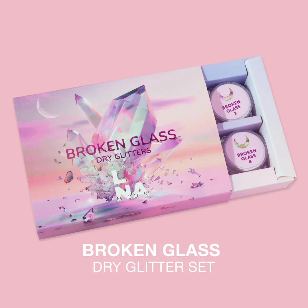 Broken Glass Dry Glitter Set (6pcs) - LUNA - Image 1