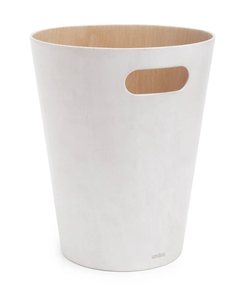 Waste Basket, White - Image 1