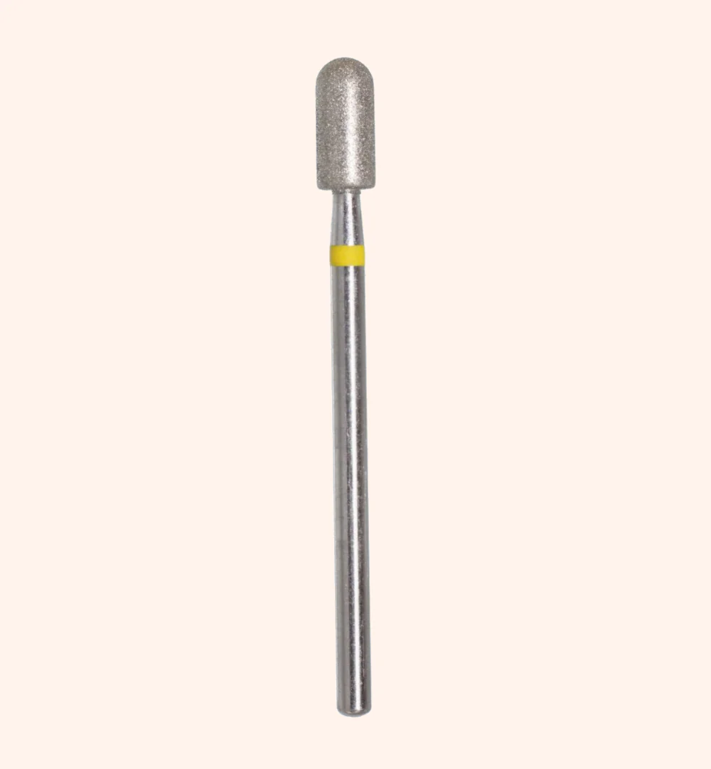 KMIZ - Diamond Nail Drill Bit Yellow Cylinder 4.0-9.0VF(#135) - Image 2