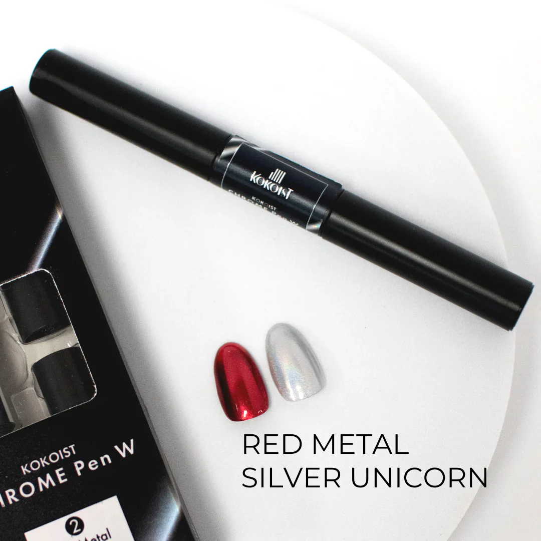 Kokoist - Chrome Pen W 02 Red Metal x Silver Unicorn - Image 1