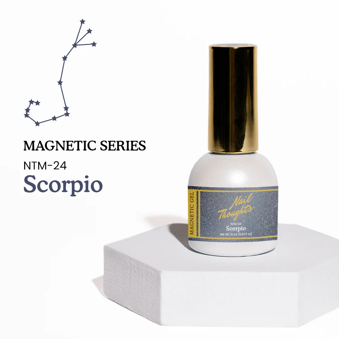 Nail Thoughts - NTM-24 Scorpio Magnetic Gel (Black), 13ml - Image 1
