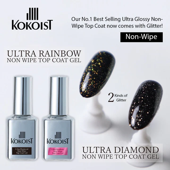 Kokoist - Ultra Diamond Non Wipe Top Coat Gel, 15ml - Image 3