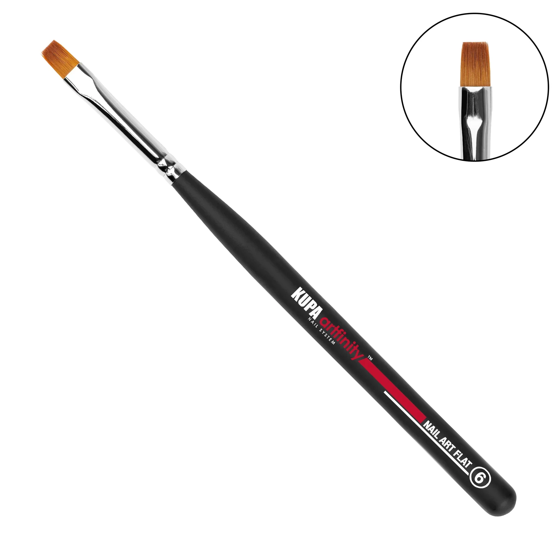 Kupa - Artfinity Nail Art Flat Brush #6 - Image 2