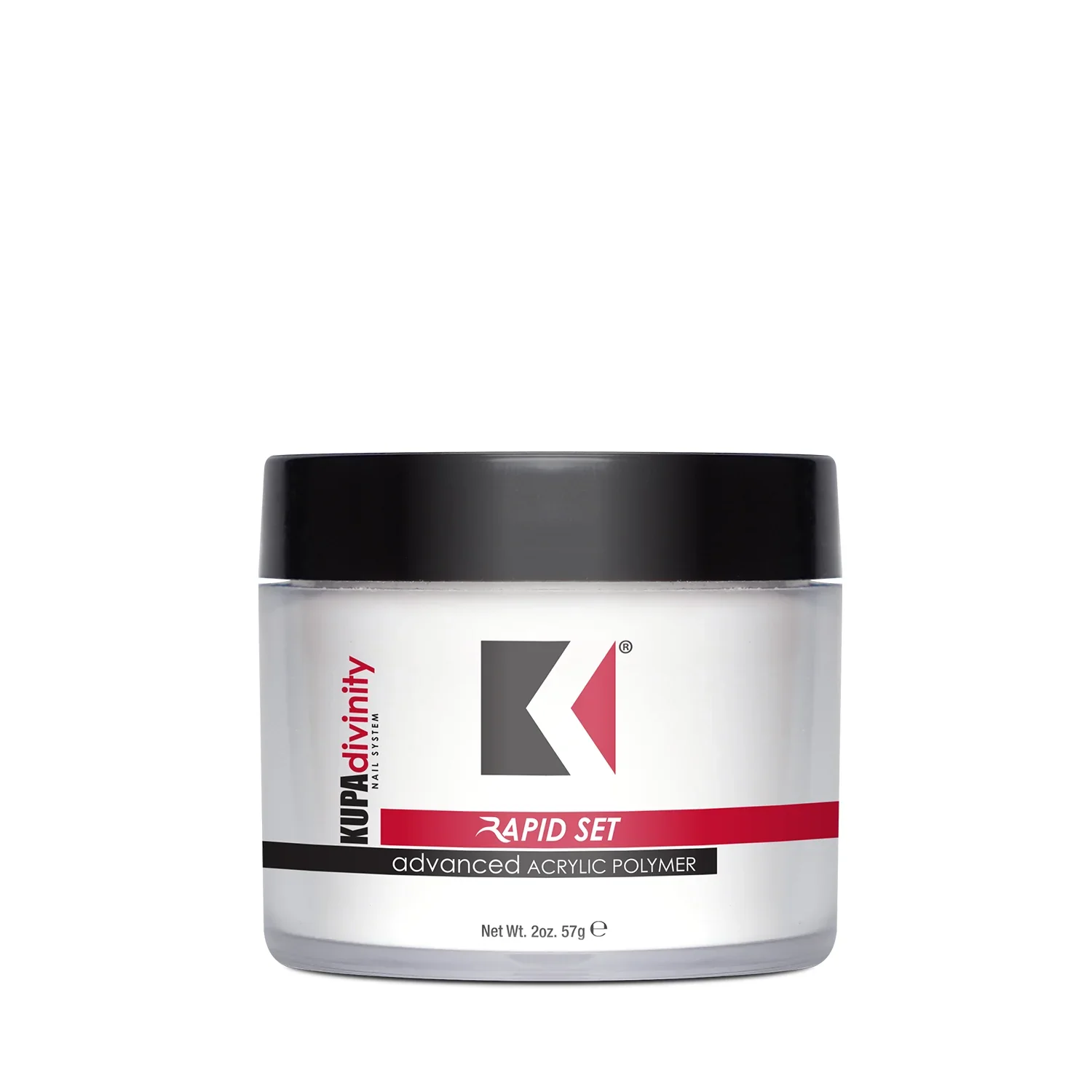 Kupa – Divinity Structure Acrylic Powder Rapid Set Clear, 2oz and 8oz