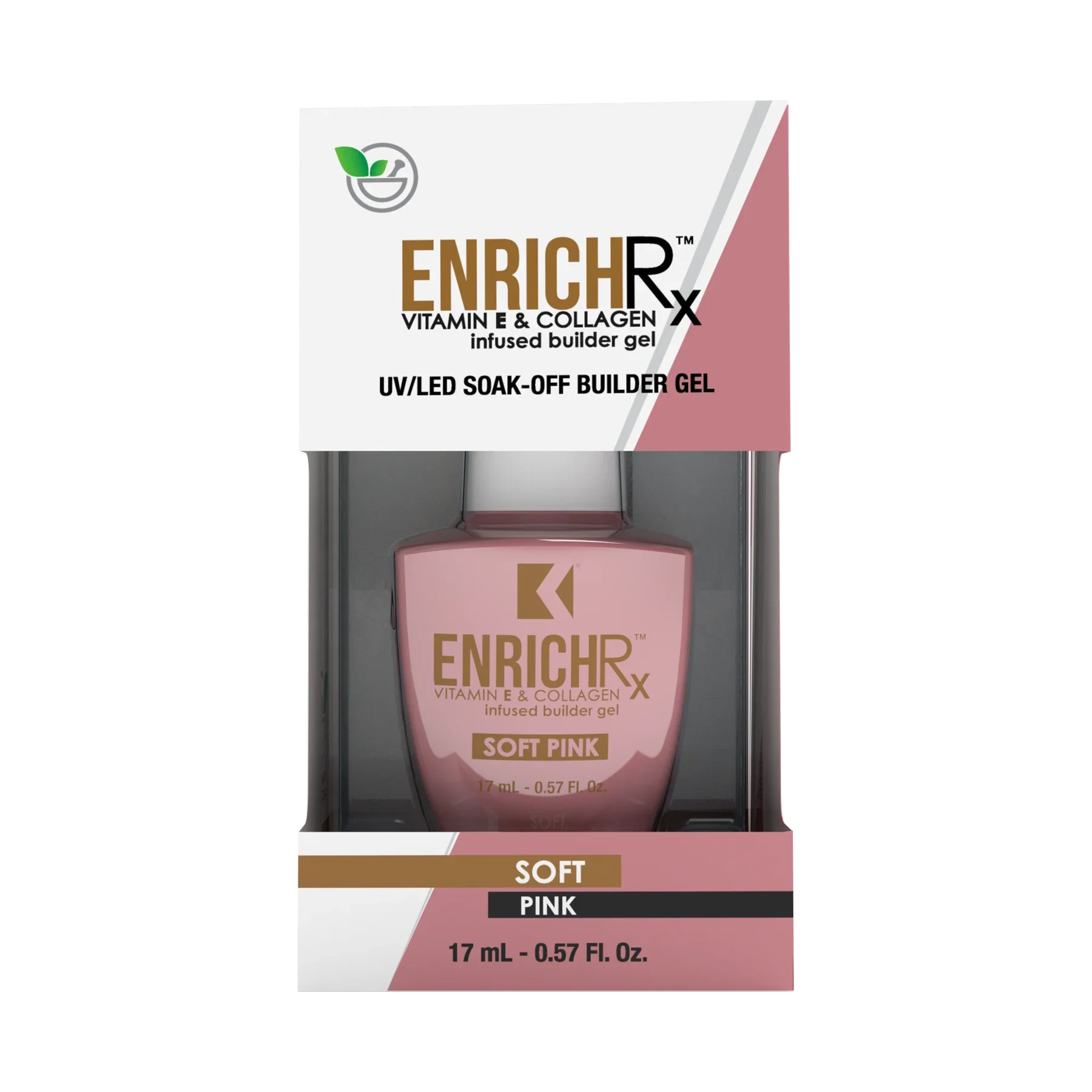 Kupa - Gelfinity EnrichRx Builder Gel Soft Pink, 17ml - Image 3