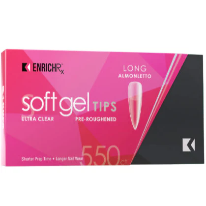 Kupa - Gelfinity EnrichRx Soft Gel Tips Almondletto Long, 550pc - Image 3