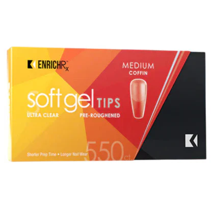 Kupa - Gelfinity EnrichRx Soft Gel Tips Coffin Medium, 550pc - Image 3