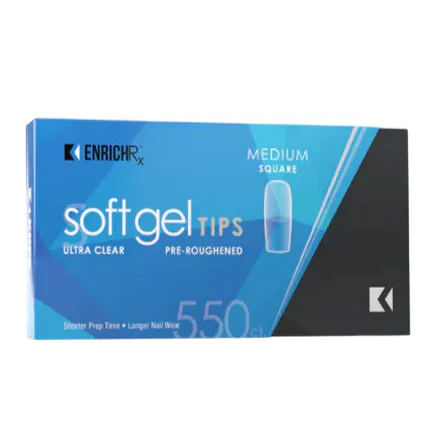 Kupa - Gelfinity EnrichRx Soft Gel Tips Square Medium, 550pc - Image 3