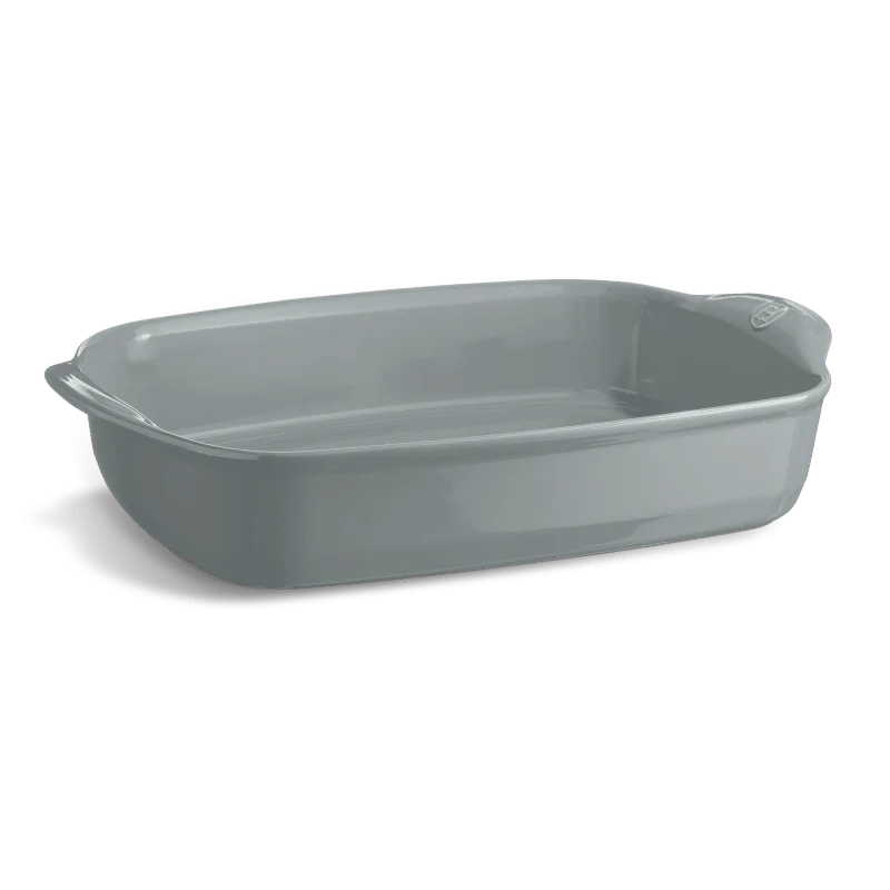 Ceramic Rectangular Bakers, Pearl Grey