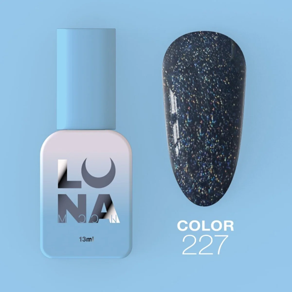 Luna - Gel polish #227 (Black), 13ml - Image 1