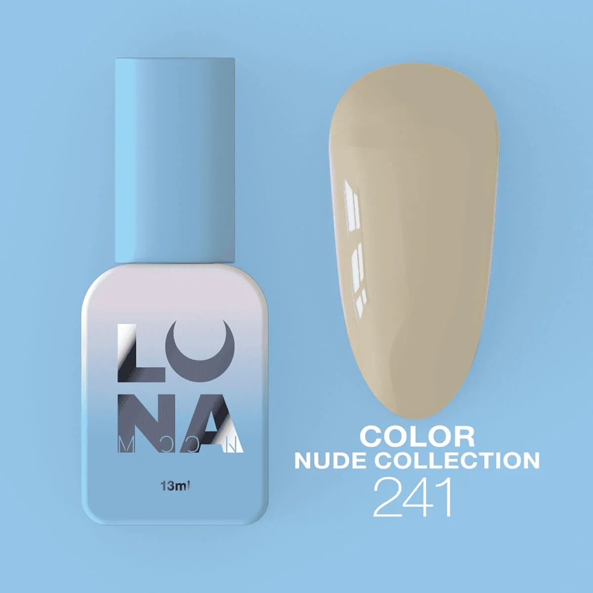 Luna - Gel polish #241 (Beige), 13ml - Image 1