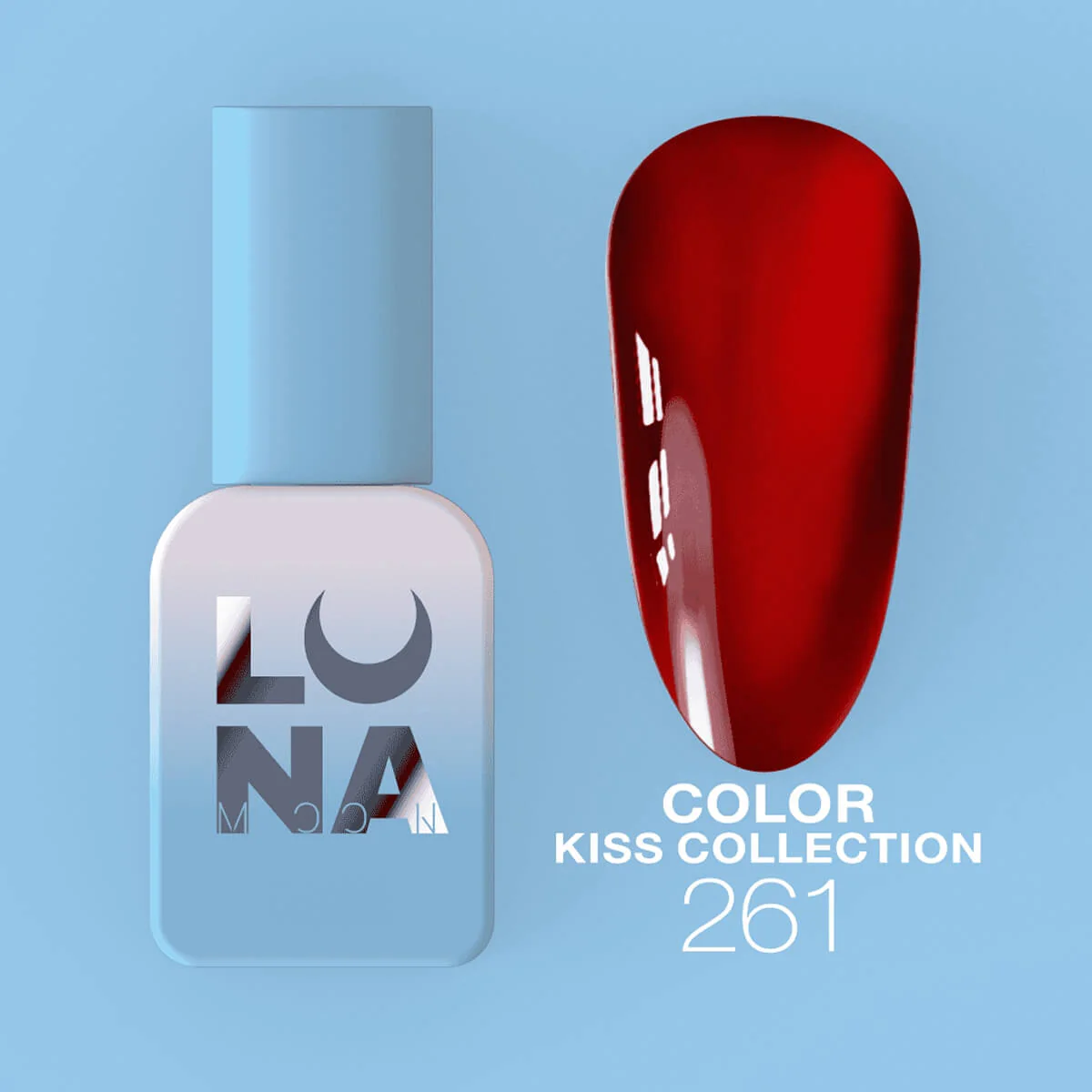 Luna - Gel polish #261 (Red), 13ml - Image 1