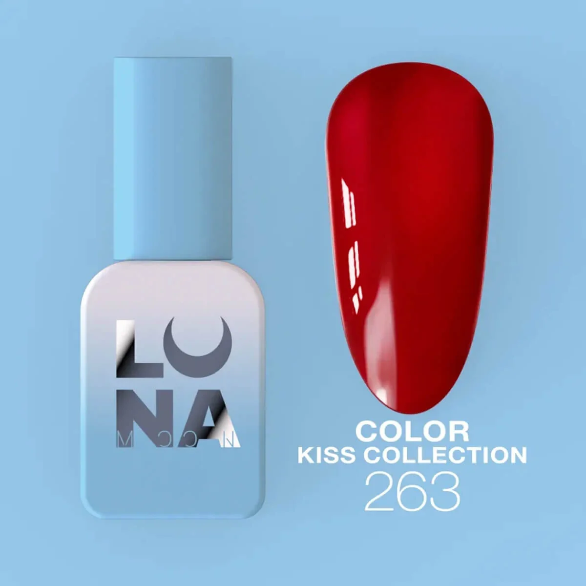Luna - Gel polish #263 (Red), 13ml - Image 1