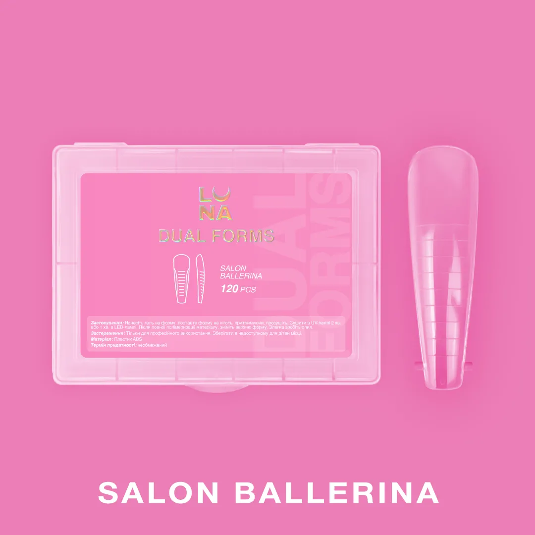 Luna – Dual Nail Forms Salon Ballerina, 120pcs