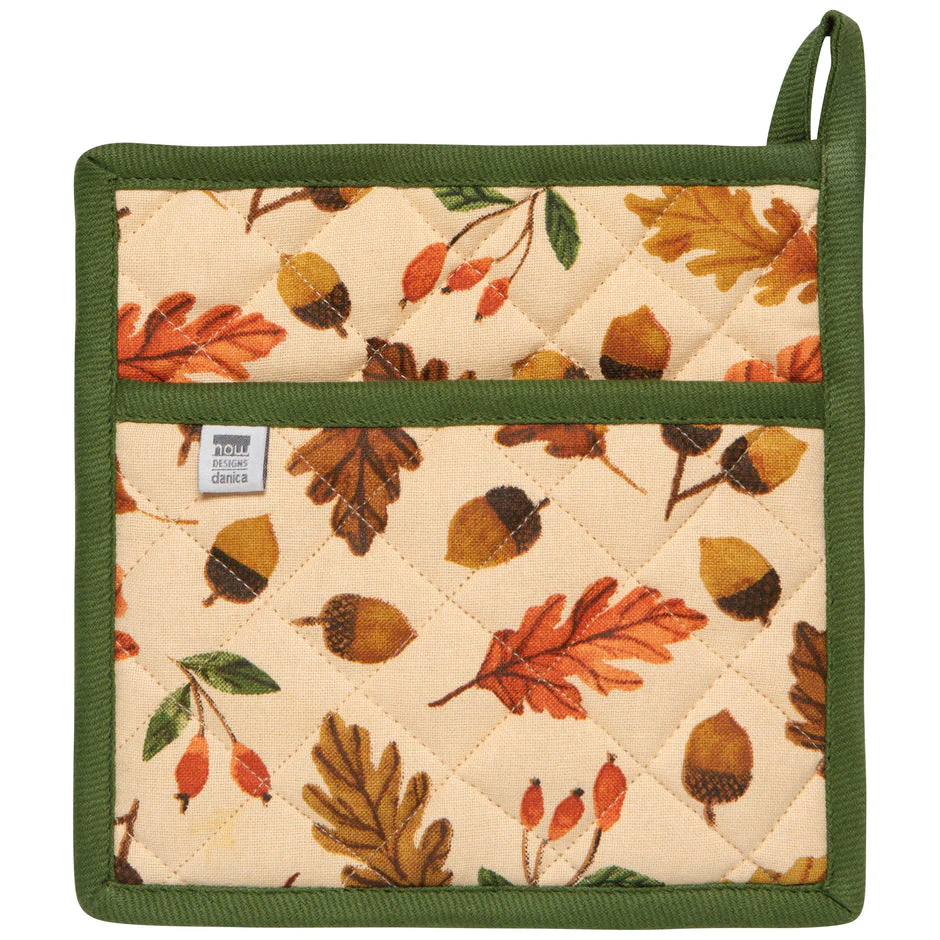 Pot Holder,  Oak & Acorn - Image 1