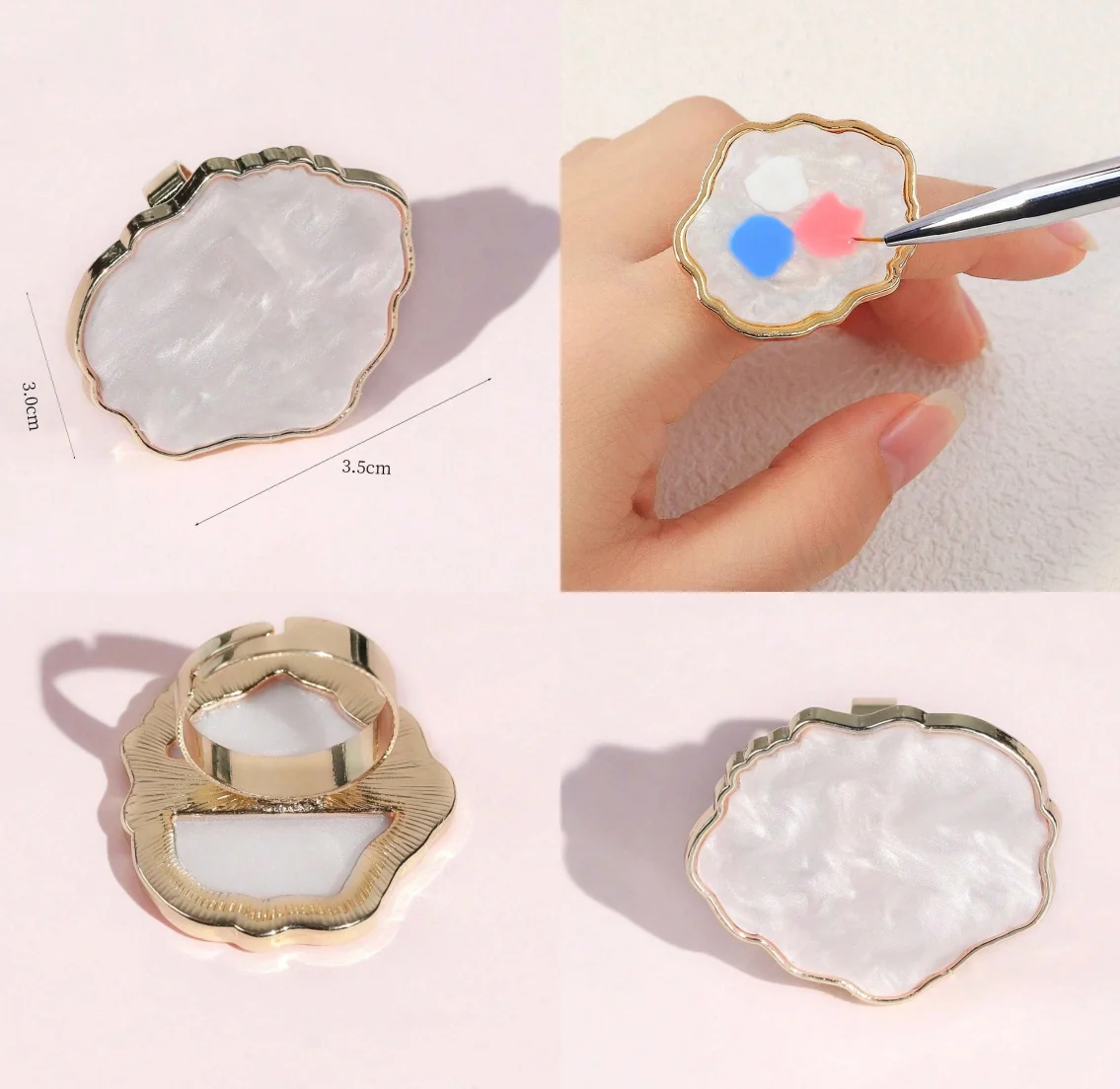 Marble Resin Nail Art Mixing Palette - Image 2