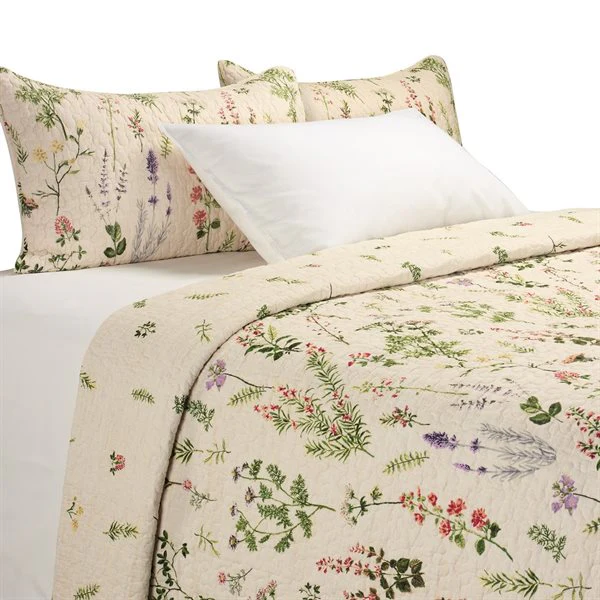 Quilt & Shams Set, Meadow - Super King - Image 1