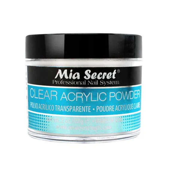 Mia Secret - Clear Acrylic Powder, 1oz, 2oz, 4oz and 8oz - Image 3