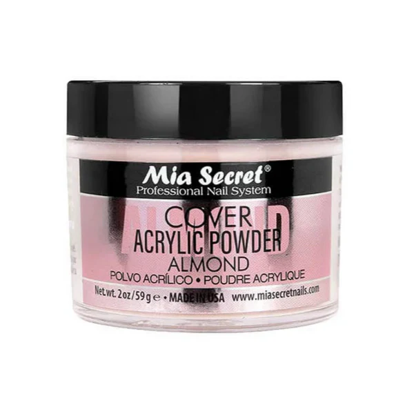 Mia Secret – Cover Almond Acrylic Powder, 2oz and 4oz
