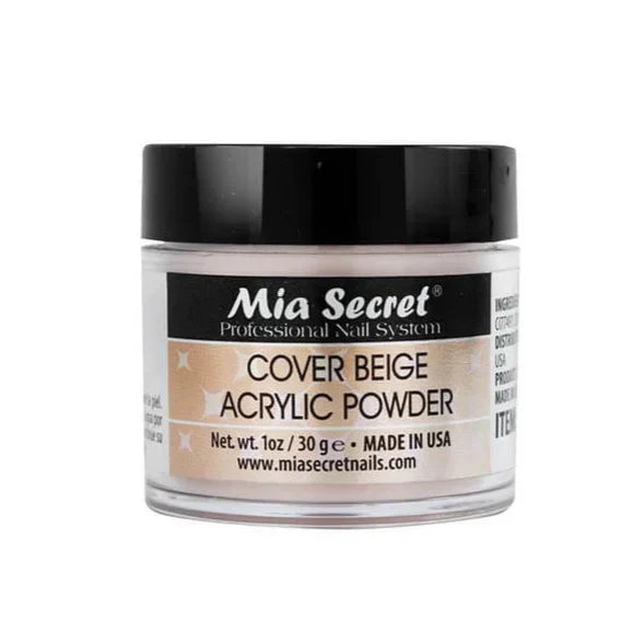 Mia Secret – Cover Beige Acrylic Powder, 1oz, 2oz and 4oz