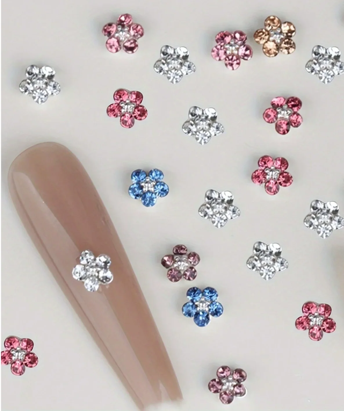 Mini Flower Nail Charms