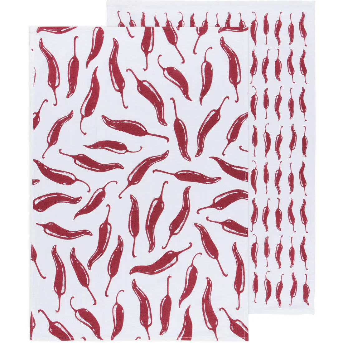 Floursack Dishtowel Set – Carmine Red