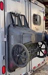 Aluminum Wheel Barrow Mount- ONLY for 58″ Rubber Maid Wheel Barrows