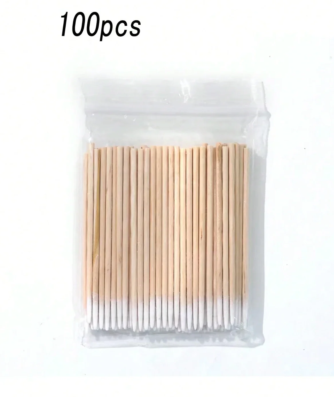 Nail Cleaning Wood Swabs (100 pcs) - Image 3