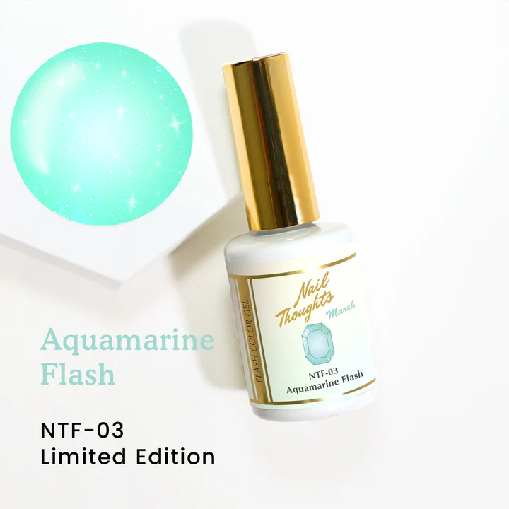 Nail Thoughts - NTF-03 Aquamarine Flash - Image 1