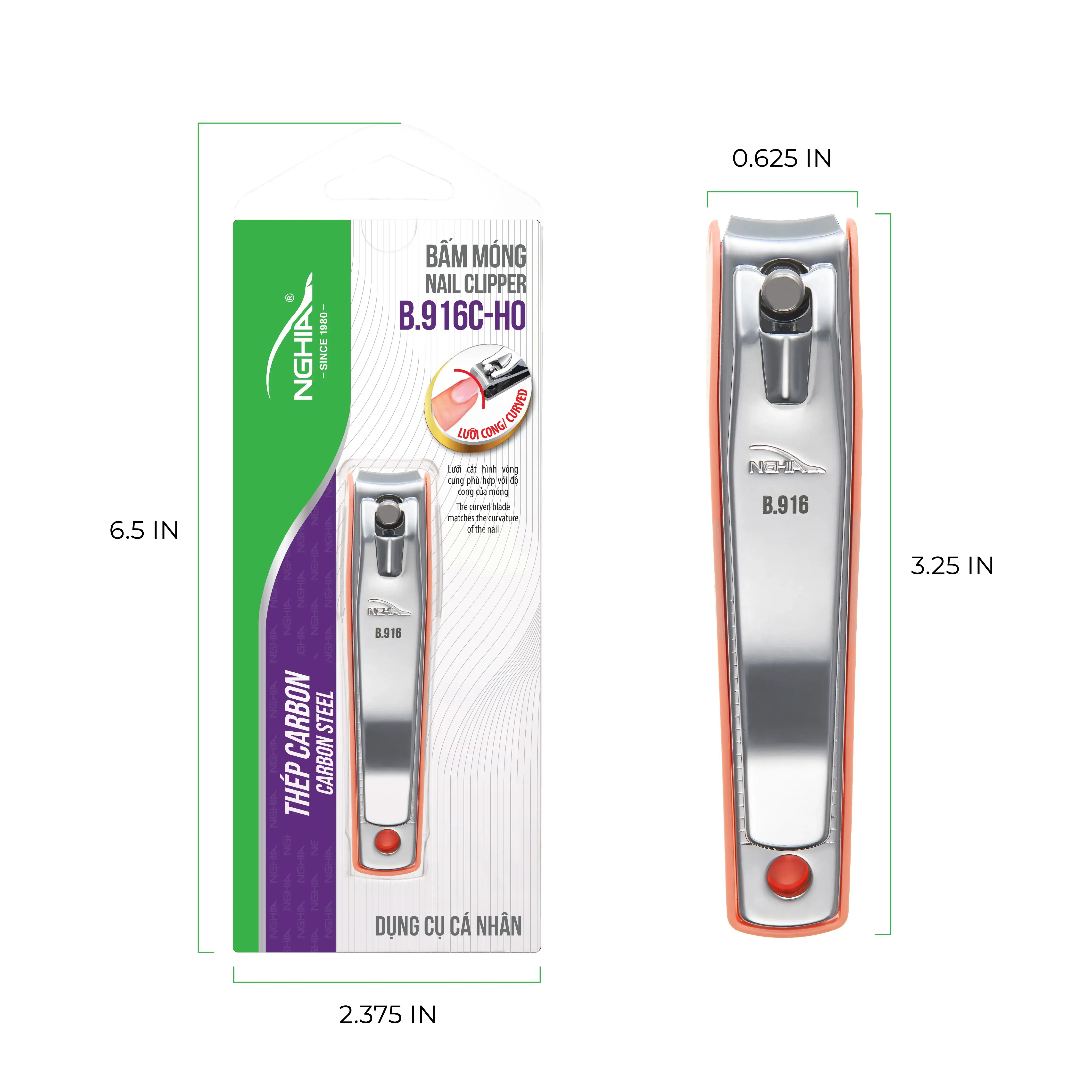 Nghia - B-916W Straight Blade Large Nail Clipper - Image 2